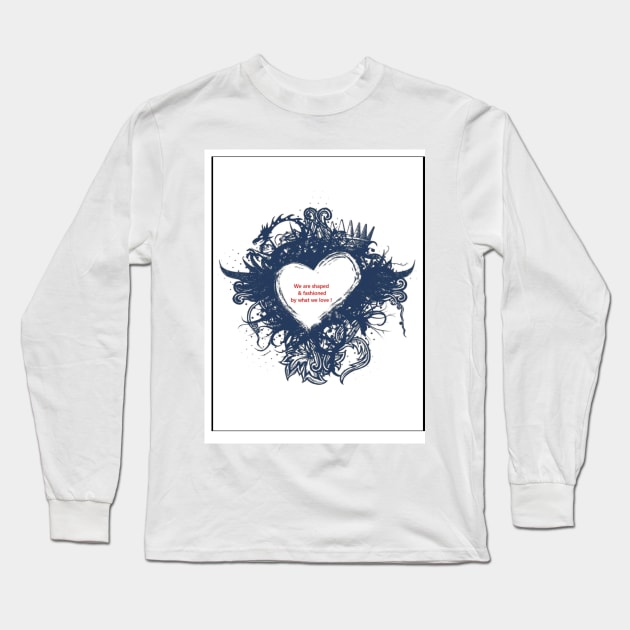 Thoughts Long Sleeve T-Shirt by Gnanadev